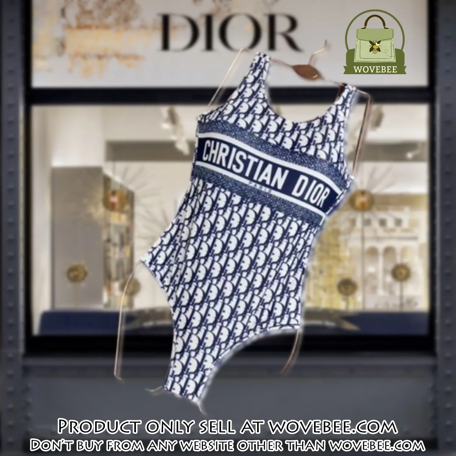 Christian dior swimwear beachwear one piece swimsuit osw1049 wvb1340656